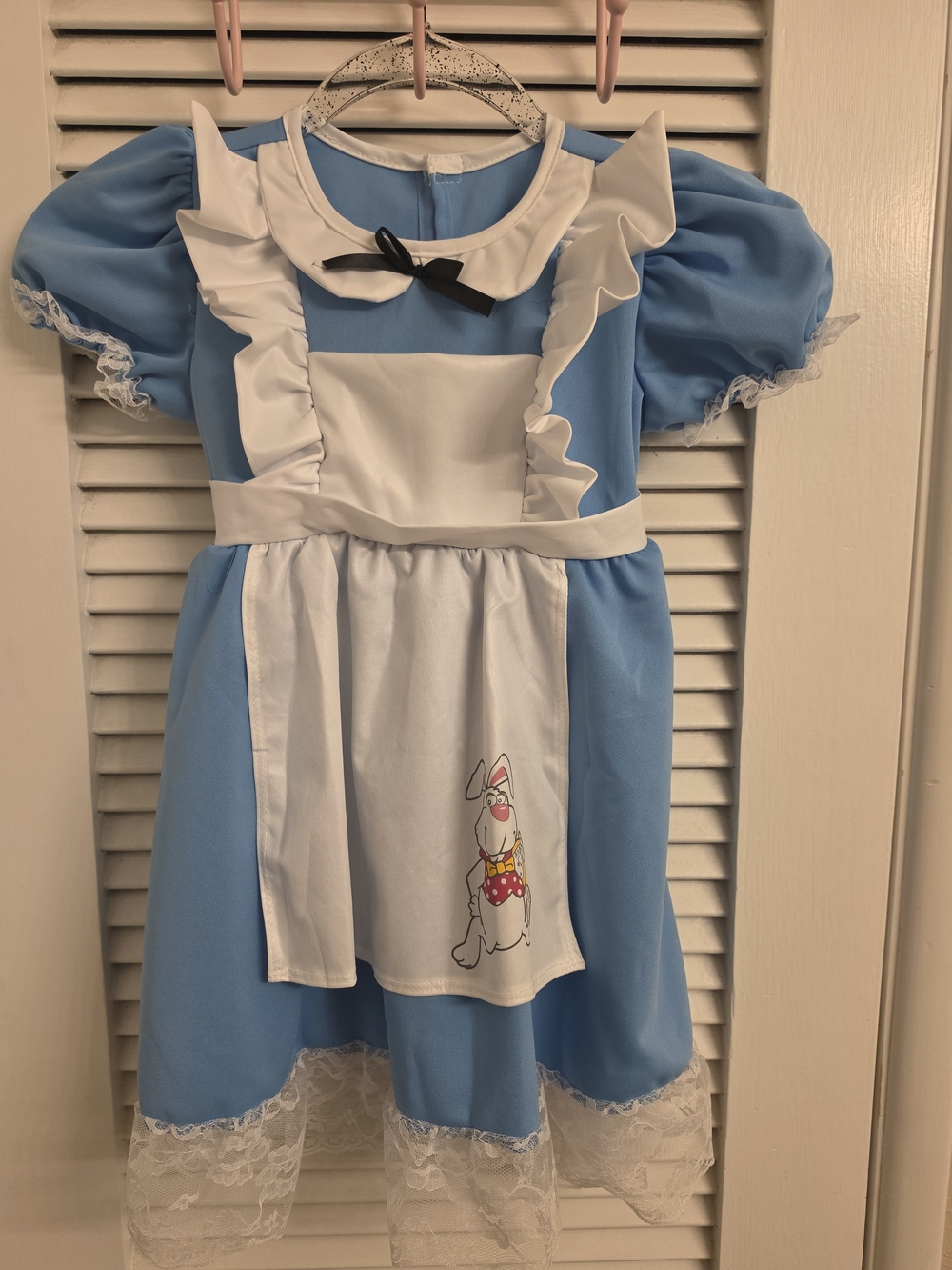 Alice  Girls' Storybook Halloween Costume with Black Bow